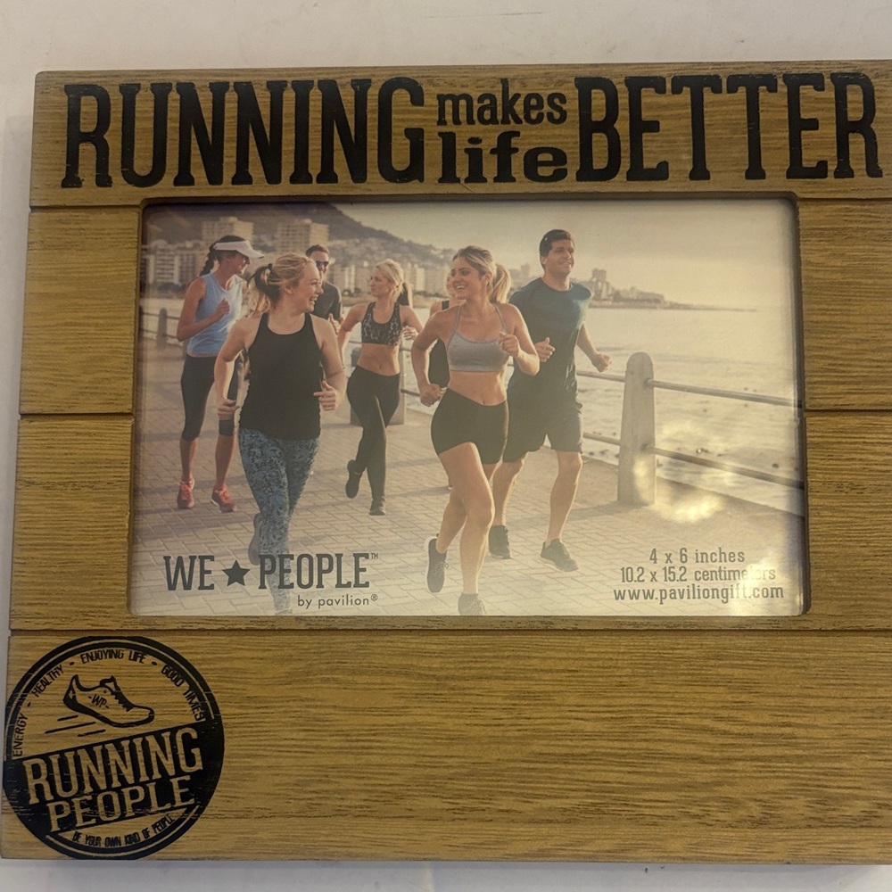 Source Unknown Running Themed Wall Decor in Black and Brown